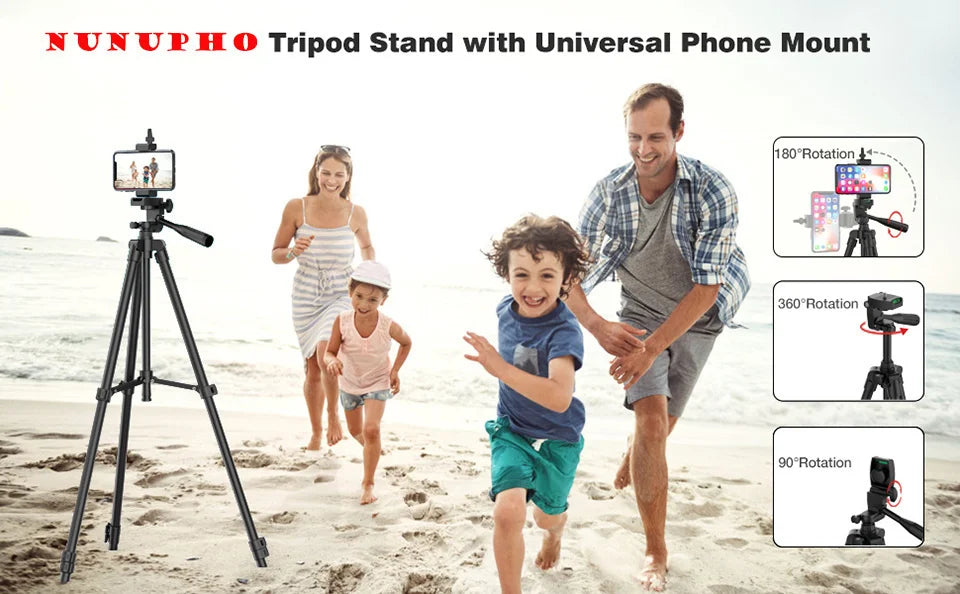 Tripod For Phone 102cm Video Recording Phone Tripod Stand with Bluetooth Remote Universal Camera Phone Photography Holder Stand
