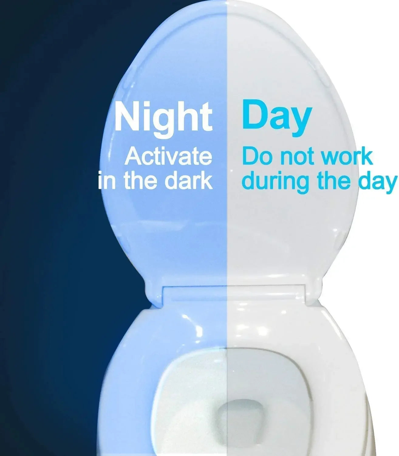 HOMEFISH Wireless Motion Sensor LED Night Light RGB 8 Colors Toilet Bathroom Atmosphere Colorful Lamp Sensor LED Night Lights