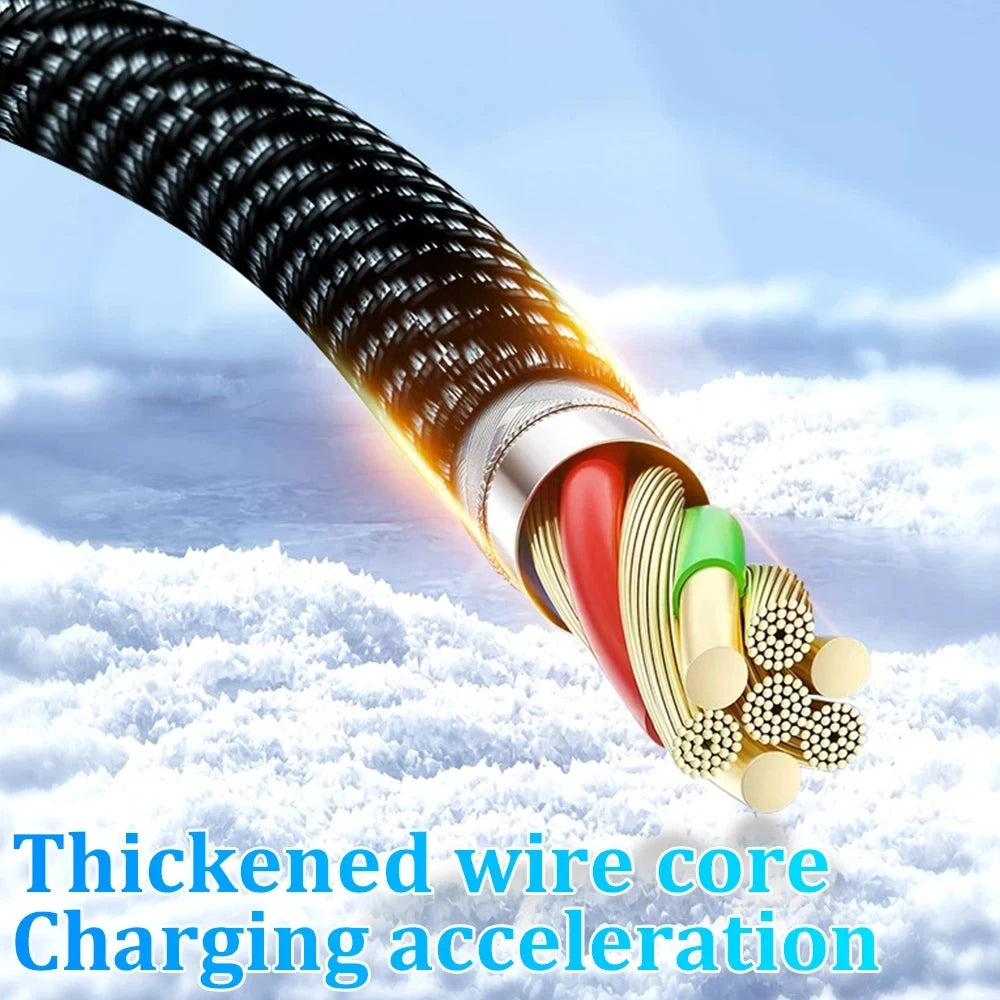 NNBILI 100W USB C 120W USB A charging cables with LED display screen, USB C=C-C，USB A=A-C,not for Xiaomi iPhone Samsung