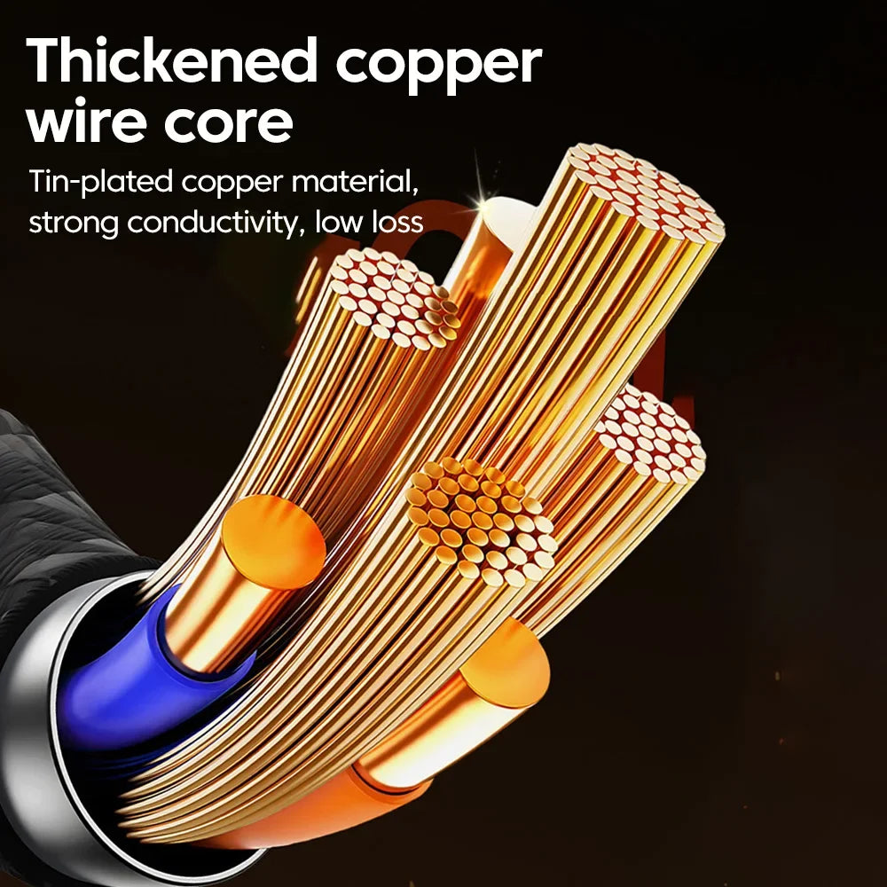 NNBILI 240W Nylon USB A to Type C Super Fast Charging Cable For Samsung S26 Huawei USB C to Type C For iPhone 17 16 Charger Cord