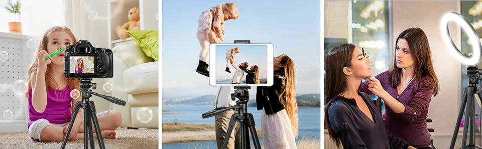 Tripod For Phone 102cm Video Recording Phone Tripod Stand with Bluetooth Remote Universal Camera Phone Photography Holder Stand