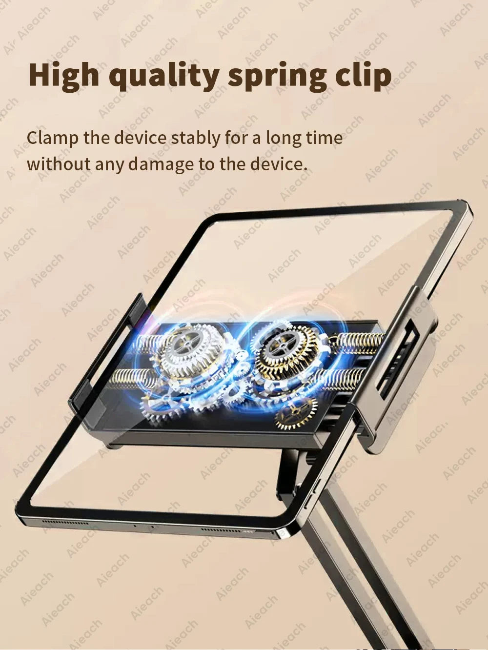 Tablet Holder for Bed with 90cm Metal Arm iPad Stand Tablet Bracket 360° Rotating Bed Phone Mount for 4.5~12.9 inch Phone Tablet