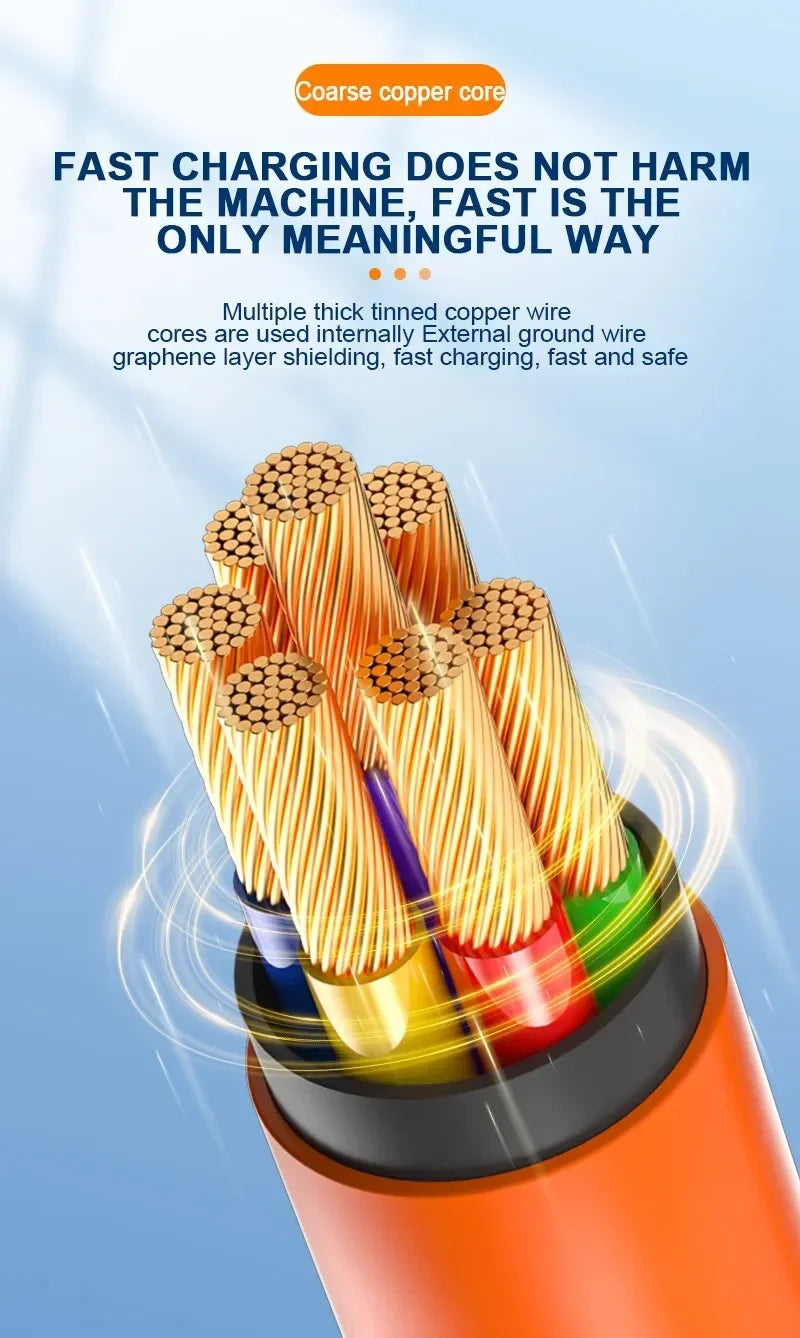 120W 7A Fast Charge USB Type C Cable 180 Degree Rotation Elbow Cable for Game for Xiaomi Redmi Honor Phone Charger USB C Cable